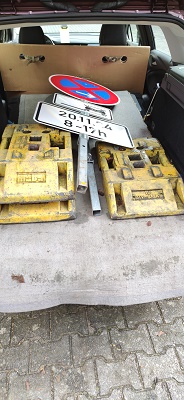 HVZ abladen Platten einzeln aus dem PKW ziehen #1