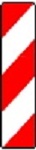 VZ 605-10 Warnbarke linksabweisend