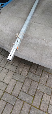 Verlngerungsmast fr Halteverbotsschild